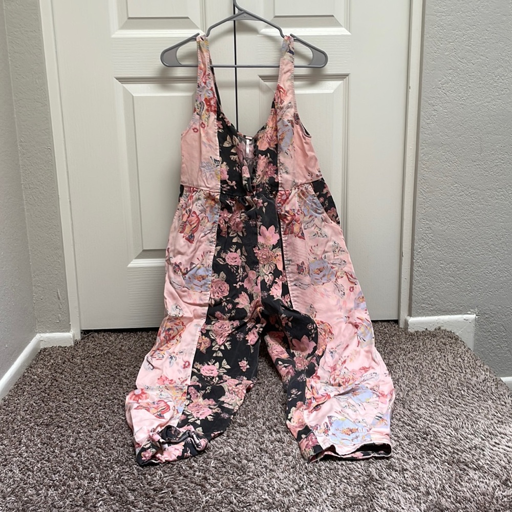 Free People floral jumpsuit